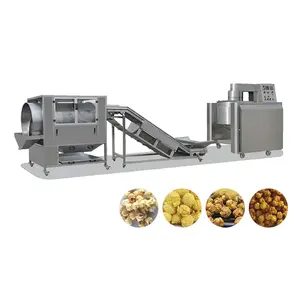 Operación simple y línea de producción de palomitas de maíz multifuncional proporcionada por el fabricante Delicious snack popcorn