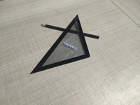 Panel kaca AR segitiga kustom kualitas tinggi ketebalan 1-5mm dan anti-reflektif dengan Logo Aksesori surya baru