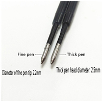 Stylo à bille mécanique de 11 cm, remplace la recharge, pointe de 0,5 mm et 0,7 mm pour stylo à bille Premec