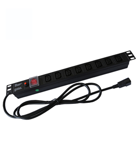 Unidad de Distribución de Energía IEC de 1U y 19 Pulgadas, Negra, de Aleación de Aluminio - Product Image 3