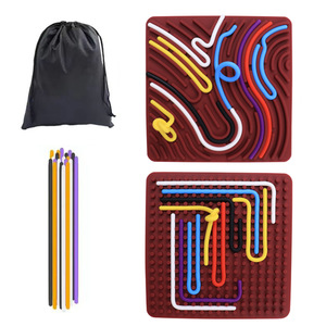 กระดานกิจกรรมสัมผัสซิลิโคนลองเฉิง 178 มม. ของเล่นเสริมพัฒนาการสองด้านสำหรับเด็กอายุ 3-6 ปี - Product Image 4