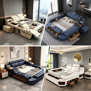 <span class=keywords><strong>Lit</strong></span> intelligent avec cadre king size, <span class=keywords><strong>lit</strong></span> queen size en vente, <span class=keywords><strong>lit</strong></span> <span class=keywords><strong>de</strong></span> chambre à coucher avec massage et rangement, <span class=keywords><strong>lit</strong></span> intelligent multifonctionnel moderne en cuir <span class=keywords><strong>de</strong></span> luxe - Product Image 6