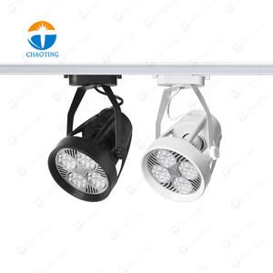 Lámpara de Riel PAR30 Moderna, <span class=keywords><strong>Foco</strong></span> LED de <span class=keywords><strong>Techo</strong></span> de Superficie, <span class=keywords><strong>Foco</strong></span> LED Ajustable para Riel, Carcasa de Lámpara, Accesorio E27 - Product Image 1