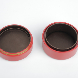 Boîte à bijoux moderne et élégante en velours, MDF et bois de coton, faite à la main, avec présentoir de rangement pour accessoires précieux - Product Image 4