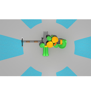 Offre Spéciale : Grand Ensemble de Jeux Extérieurs Commercial <span class=keywords><strong>avec</strong></span> Structure Métallique, <span class=keywords><strong>Toboggan</strong></span> et Balançoire pour Enfants, Idéal pour Écoles et Jardins d'Enfants - Product Image 3