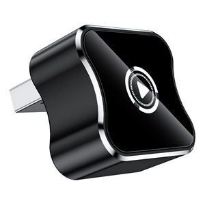 Black 2 in 1 USB Port Factory Customizable Wired CarPlay to Wireless CarPlay <b>Adapter</b> - Product Image 1