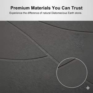 Hot Selling Customized Design Bathroom Diatomaceous Earth Diatom Bath Mat Diatomite Bath Mat <b>Stone</b> Bath Mat - Product Image 4