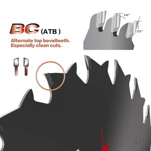 <span class=keywords><strong>Lame</strong></span> de scie circulaire à coupe fine en carbure NAKAMURA 165 mm 24T personnalisée pour la coupe du bois Scies sans fil Garantie 1 an 20 mm - Product Image 5