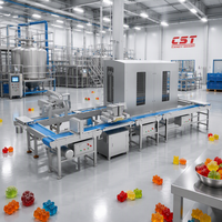 Machine de dépose de bonbons gélifiés 60-120 kg/h, remplissage automatique central pour ligne de moulage de chocolat