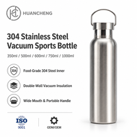 Bouteille d'eau isotherme en acier inoxydable 1000 ml, double paroi, anti-fuite, thermos pour le sport, le bureau, les voyages, sans BPA