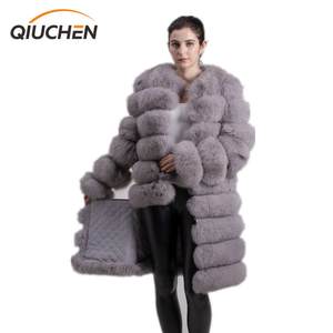 QIUCHEN-QC8086 नया मॉडल असली लोमड़ फर कोट अल्टरबल फर कोट अल्टरबल हाइटी - Product Image 1