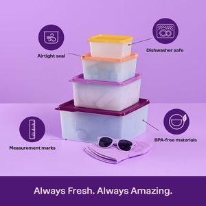 Contenedor de Almacenamiento de Alimentos Multiusos de 13.5 Litros, Fabricado en Malasia, Moldeado por Inyección de PP, Estilo Japonés, con Tapa Transparente Amarilla, Superventas - Product Image 4