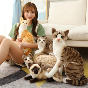 ตุ๊กตาแมว ตุ๊กตาสุนัข ของเล่นตุ๊กตาขนสั้นเหมือนจริง ขายส่ง - Product Image 4