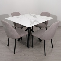 Petite table à manger moderne de luxe en céramique conçue pour les hôtels et les ateliers de meubles de salle à manger entrepôts d'entrée