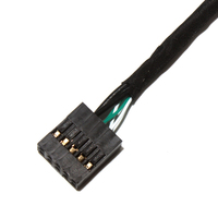 Faisceau de fils PCB femelle à femelle isolé en PVC 2.54mm 10 broches personnalisé pour connexion à double en-tête USB pour applications informatiques