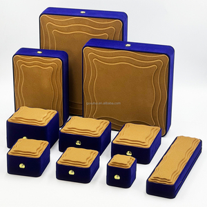 보석 목걸이 팔찌 시계 럭셔리 벨벳 보석 보관함 맞춤 세트 포장 상자 - Product Image 1