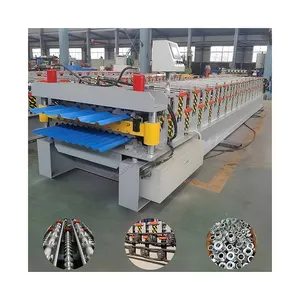 Global Supplier Double Layer Corrugated Steel Tile Making Machinery IBR Trapezoidal Sheet Metal Roof Roll Forming Machine