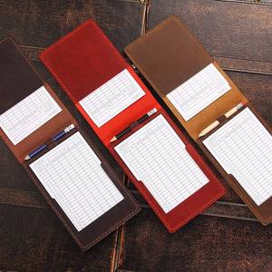 Nouvelle conception, couverture de carnet de scores personnalisée avec logo, en cuir, vierge, gravable au laser, porte-cartes de scores de golf - Product Image 1