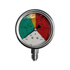 부식 방지 2.5 인치 방사형 가스 공기 압력 게이지 psi co2 kpa - Product Image 1