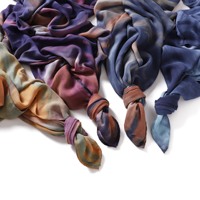 Viscose Modal hijab met gradiënt, islamitische etnische print, sjaal, nieuwe modal tie-dye print, grote sjaal, modal ombre sjaal