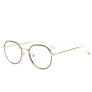 Precio de fábrica de alta calidad "Voguish" Retro Unisex Metal óptico lente azul <span class=keywords><strong>gafas</strong></span> - Product Image 1