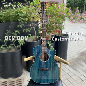 Guitarra Acústica Azul Farley Na de 41 Pulgadas con Acabado Brillante, Calidad de Rendimiento y Personalización - Product Image 1