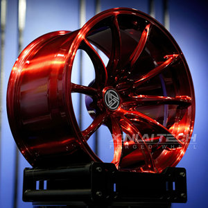 ล้อฟอร์จโมโนบล็อกโครเมียมสีแดงแบบกำหนดเอง XINLAI ขนาด 17-23 นิ้ว 5x112 5x114.3 5x120 สำหรับ Dodge สำหรับ Nissan GT-R 370Z สำหรับ Toyota Supra - Product Image 1