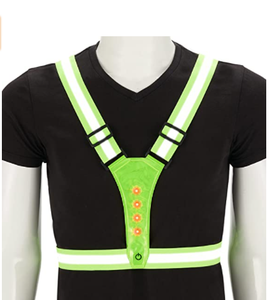 Gilet de sécurité réfléchissant LED USB, léger, chargeur USB, <span class=keywords><strong>3</strong></span> Modes d'éclairage, gilet de course de nuit, offre spéciale, - Product Image 2