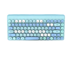 Hot Selling 2.4G Wireless retro Keyboard and Mouse Combo use for office computer laptop girl gift