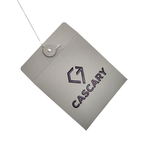 Hochwertiger Kraftpapier-Umschlag mit Schnurverschluss, quadratisch, individuell gestaltbar - Product Image 2