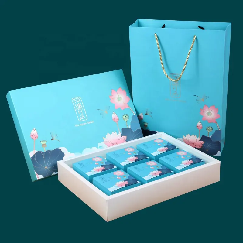 Diseño de impresión de caja de regalo de cumpleaños islámico Eid plano para regalo de lujo
