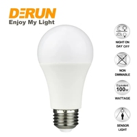 Bombilla LED con Sensor de Radar 7W 9W 12W 15W, Sensor de Movimiento Inteligente A60 E27, Luz de Seguridad para Escaleras con Detección de Oscuridad, LED-SENSOR