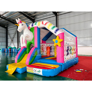 Château gonflable commercial à thème licorne, combo gonflable pour filles, château de saut gonflable pour enfants, <span class=keywords><strong>location</strong></span> pour fêtes - Product Image 3