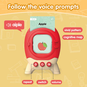 Giocattolo Educativo con Carte Parlanti a Forma di Razzo, Carte Flash Cognitive per l'Apprendimento dell'Inglese e degli Animali per Bambini - Product Image 4