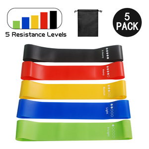 Bandes de Résistance pour Exercices – Kit Léger, Moyen, Lourd et Très Lourd en Silicone pour Fitness, Entraînement, Thérapie Physique, Étirements et Yoga - Product Image 2