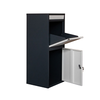 Boîte de livraison sécurisée de colis en acier galvanisé debout extérieure personnalisée Boîte de dépôt de colis postale intelligente Boîte aux lettres de dépôt de colis