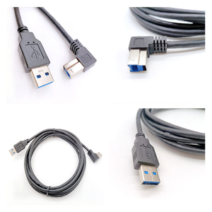 USB 3.0 Micro B Male Female Right-Angle Nickel Plated Elbow <strong>Cable</strong> 3A Fast Charging PVC Braid Shielding Industrial Machine <strong>Vision</strong> - Product Image 6