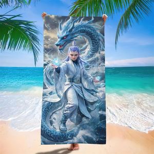 Microfiber Beach Towels Customization Cartoon Animes Boys Character Kids Dragon 3d Printed Personalized <b>Bath</b> Towels - Product Image 1