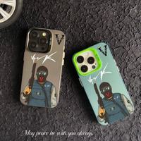 Coque de téléphone élégante IMD VRunk pour iPhone 12 13 Pro Max XR XS, coque de téléphone tendance pour iPhone 17 14 15 Pro Max 16