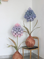 Fleur géante de jacinthe de luxe de haute qualité et écologique pour la décoration de fenêtres et de rues, décoration de mariage, de Noël et du Nouvel An