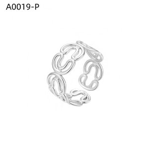 เอมี่ เอมี่แฟชั่นริง A0019 ผู้หญิง 925 ชุบเงินรูปหัวใจทันสมัยสวมใส่ทุกวันของขวัญเครื่องประดับ - Product Image 3