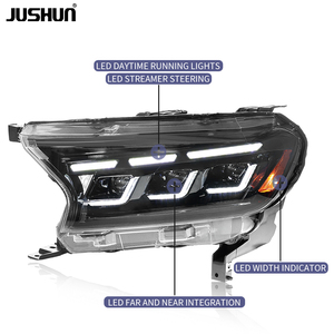 ชุดไฟหน้า LED สำหรับ <span class=keywords><strong>Ford</strong></span> <span class=keywords><strong>Everest</strong></span> ปี 16-19 รุ่นใหม่ พร้อมไฟวิ่งกลางวันแบบสามเลนส์ อัพเกรด ปรับปรุง ติดตั้งเพิ่มเติม - Product Image 2