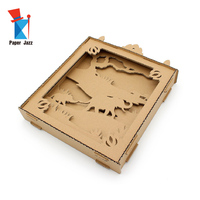 Décoration murale à suspendre DIY, adorable modèle d'éléphant en carton 3D, cadre photo, jouet pour enfants, puzzle en papier 3D