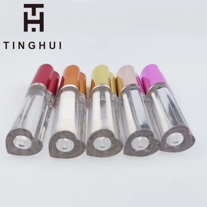 Nuevo Tubo de Brillo Labial Transparente en Forma de Corazón de 8 ml con Aplicador Grande, Tubos de Brillo Labial Personalizados, Envases de Cosméticos, Tubos con Brocha - Product Image 6