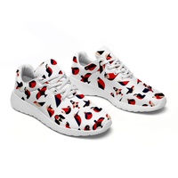 Chaussures de golf personnalisées à motif d'oiseau de dessin animé, baskets en maille respirante, design personnalisé, légères, pour la marche quotidienne et le sport