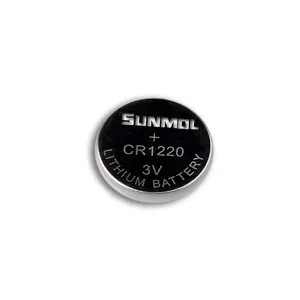 새로운 최고의 OEM Sunmol 개인 라벨 40mAh 3v 리튬 버튼 셀 CR1220 배터리