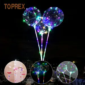 Lampu peri balon LED dekoratif liburan promosi Toprex