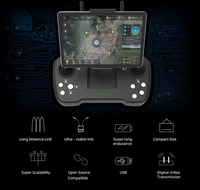 Mini drone agricole étanche Skydroid T12 2,4 GHz 12 canaux avec caméra 3-en-1, portée de 5 à 30 km, batterie 4000 mAh, 25 heures d'autonomie
