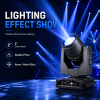 Luz de haz móvil Sharpy de 350W 17R con doble prisma, impermeable IP65, 16 canales DMX512, Gobo, para escenarios exteriores, conciertos y teatro (Stock en EE. UU.)