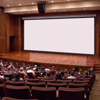 Écran de projection motorisé électrique extra large de 12 m, format géant pour grand auditorium, centre de conférences, stade